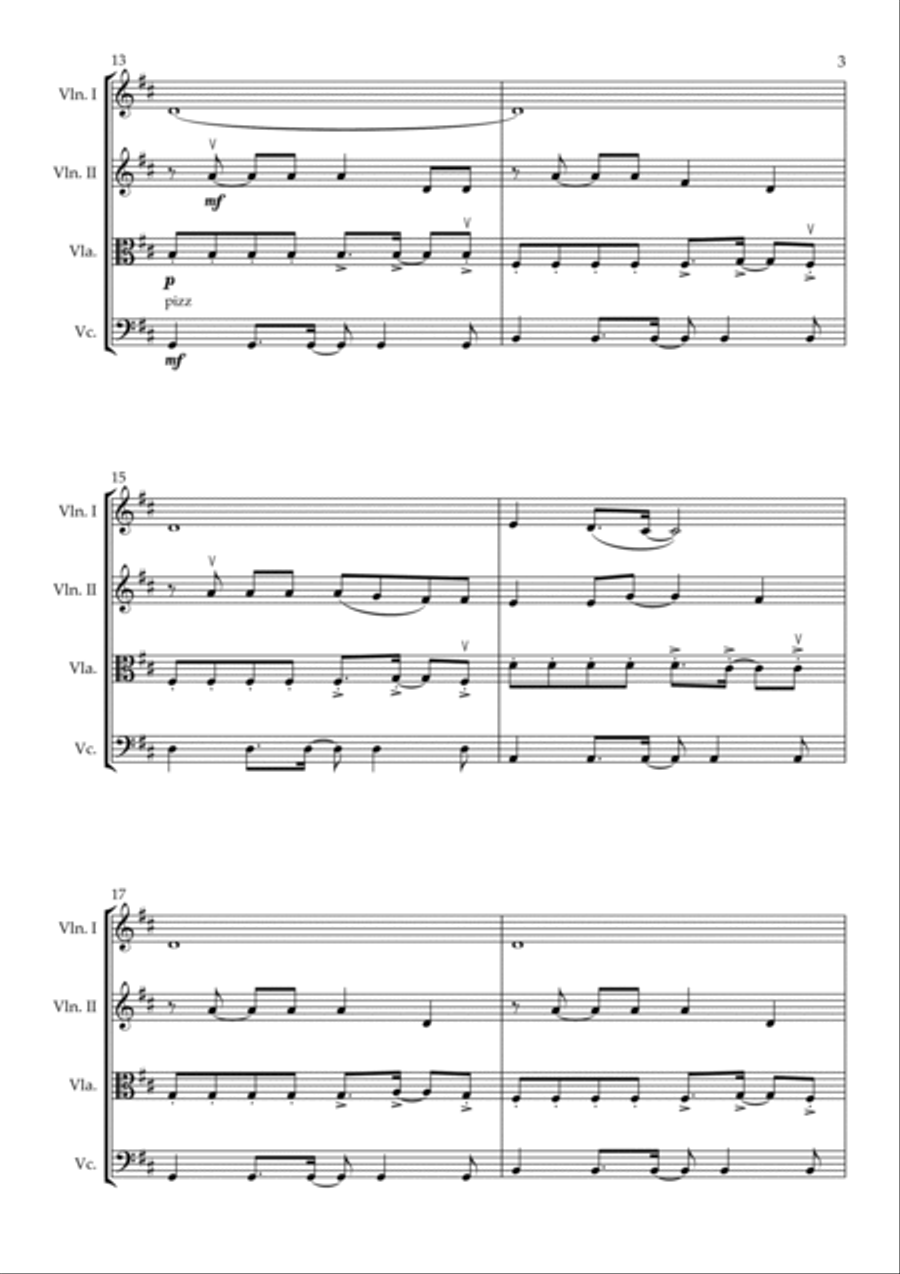 Celestial String Quartet scores gallery preview page 3