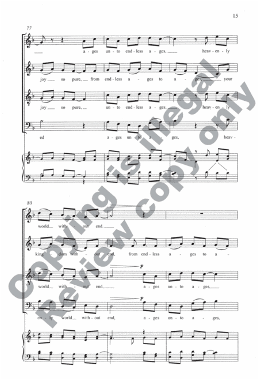 Ubi Caritas Ubi Caritas 4-Part scores gallery preview page 16