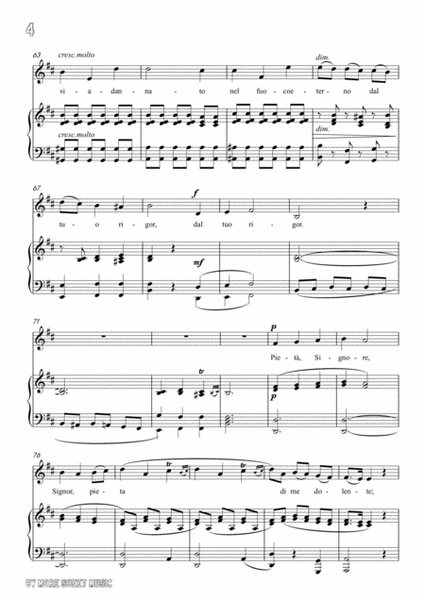 Stradella-Preghiera; Pietà,signore in b minor,for Voice and Piano image number null