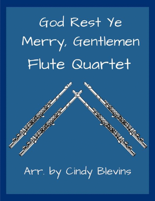 Book cover for God Rest Ye Merry, Gentlemen, for Flute Quartet