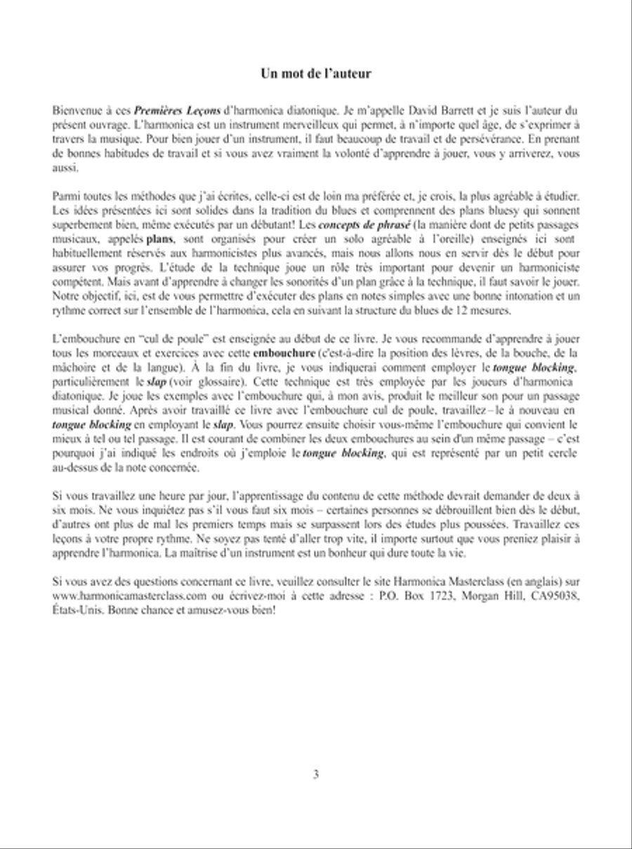 PremiÃ¨res LeÃ§ons Harmonica diatonique Harmonica scores gallery preview page 4