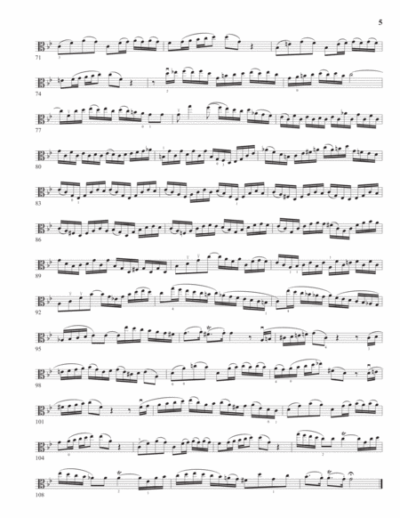 1060e JSBach Concerto for English Horn and Viola in G Minor SOLO VIOLA (1) PART image number null