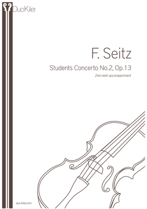 Seitz - Student's Concerto No II, Op.13, 2nd violin accompaniment