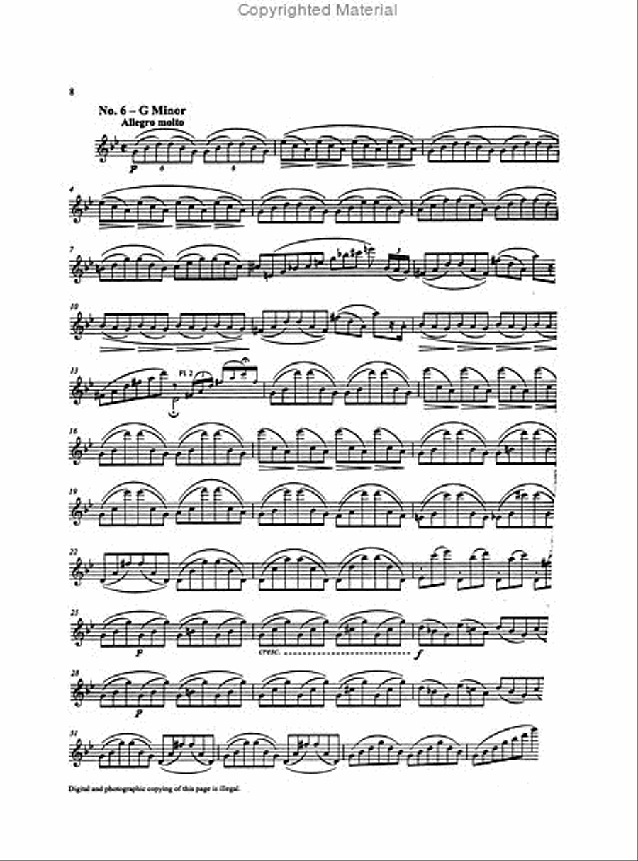 Benoit Tranquille Berbiguier – 18 Studies for Flute 2-Part scores gallery preview page 3