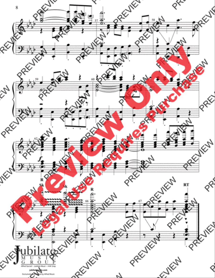 A Gospel Hymn Ring A Gospel Hymn Ring Handbell Choir scores gallery preview page 8