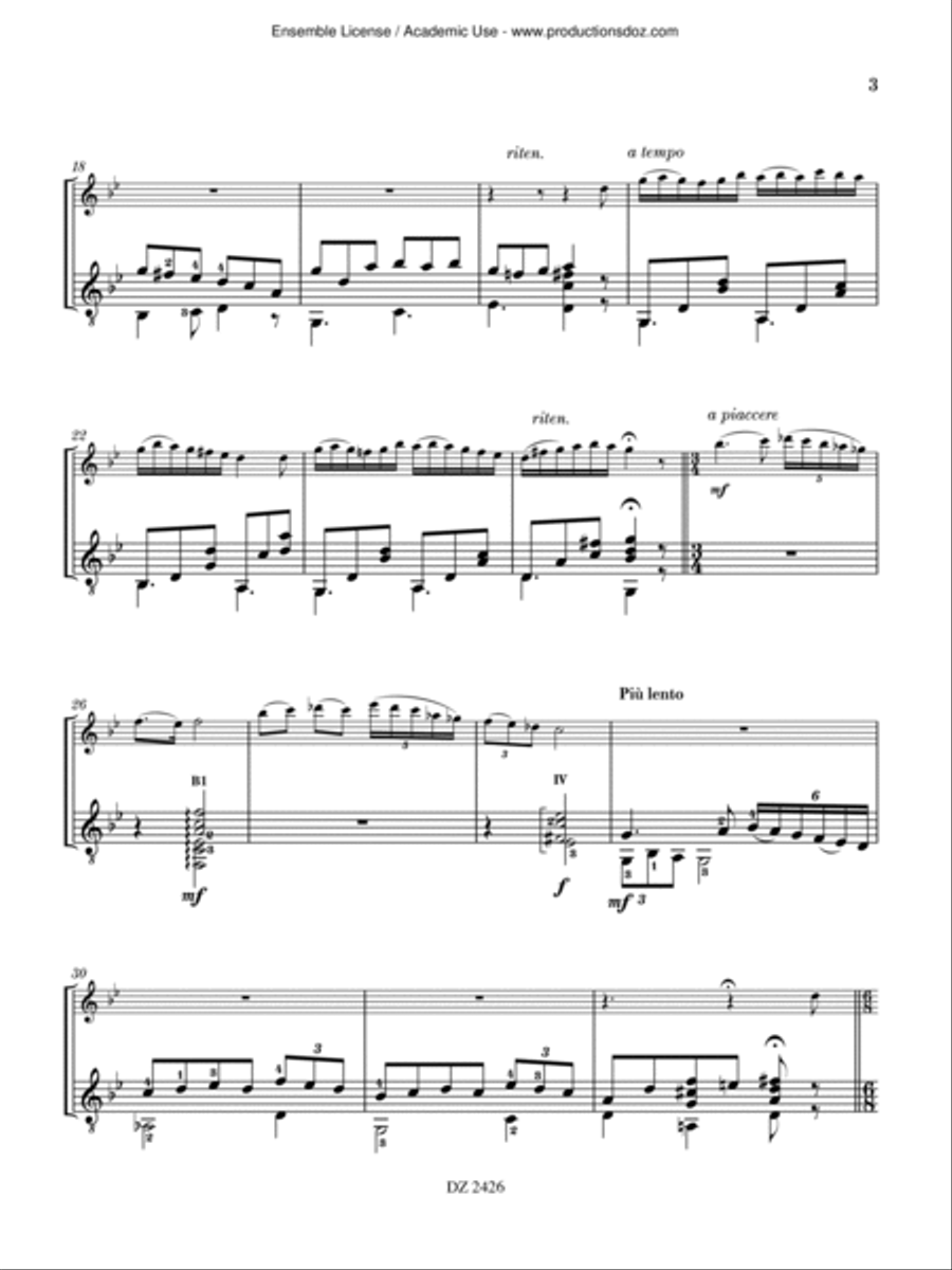 3 Nocturnos de Granada Flute scores gallery preview page 3