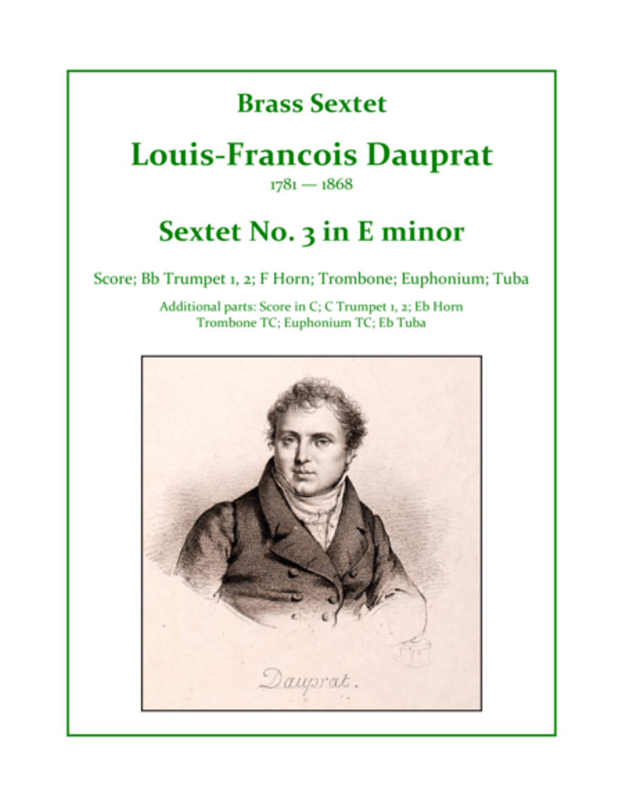 SEXTET #3 in E Minor Brass Ensemble scores gallery preview page 1