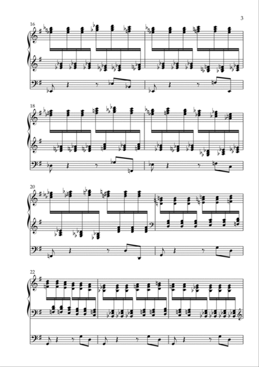 Toccata on Ode to Joy, Op. 109 (Organ Solo) by Vidas Pinkevicius (2022) Organ Solo scores gallery preview page 3