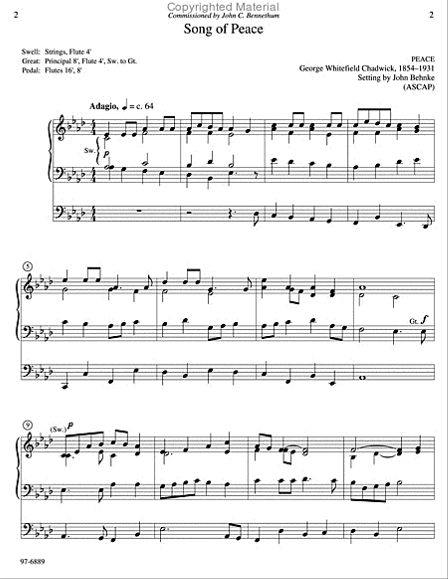Five Preludes of Praise, Set 2 Organ scores gallery preview page 6