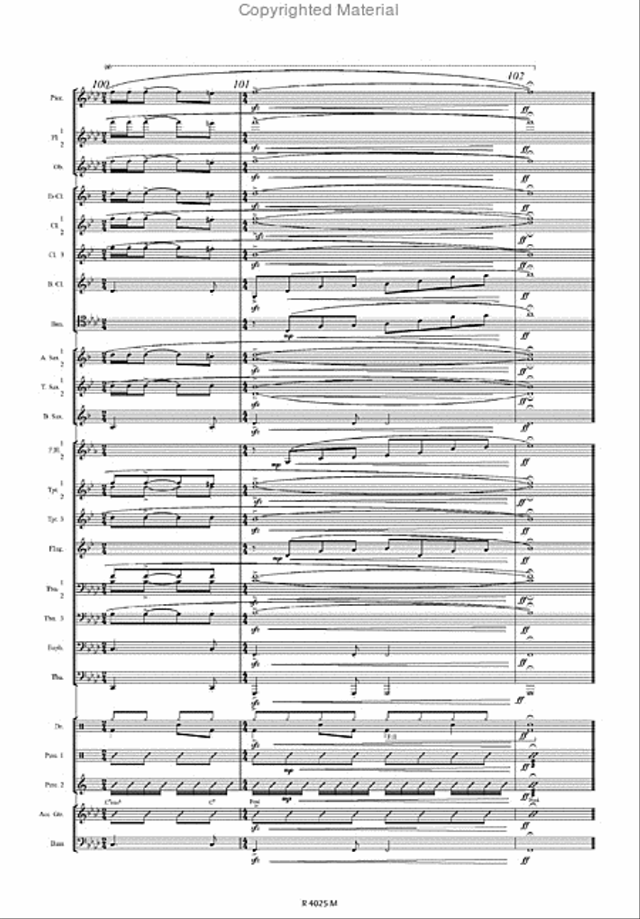 Manhattan Kaboul Concert Band scores gallery preview page 5