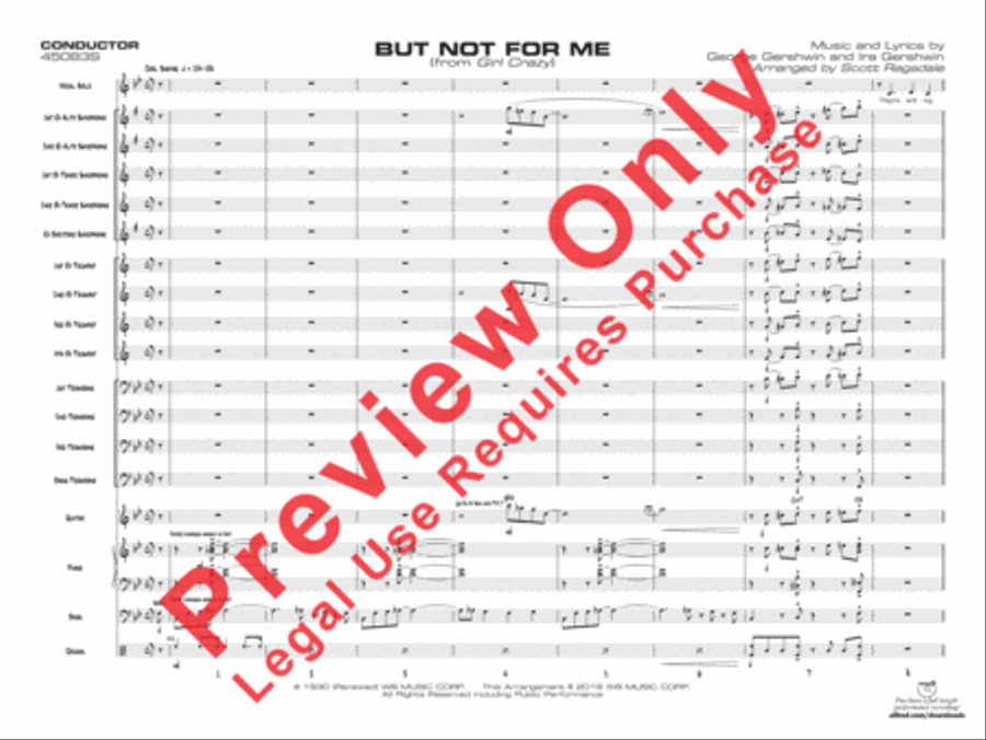 But Not for Me Jazz Ensemble scores gallery preview page 4