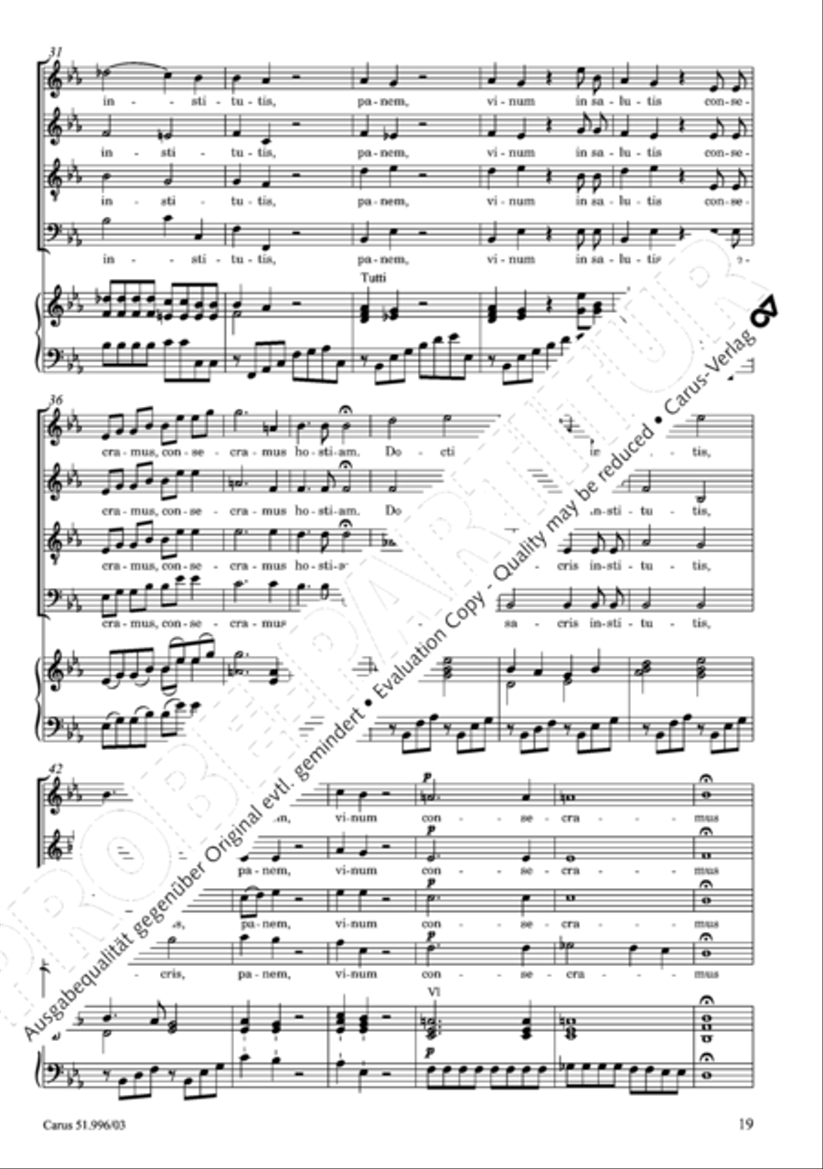 Responsoria de venerabili Sacramento 4-Part scores gallery preview page 20