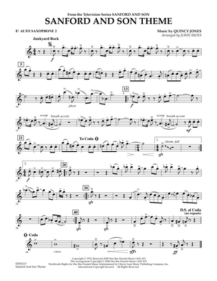 Sanford And Son Theme - Eb Alto Saxophone 2