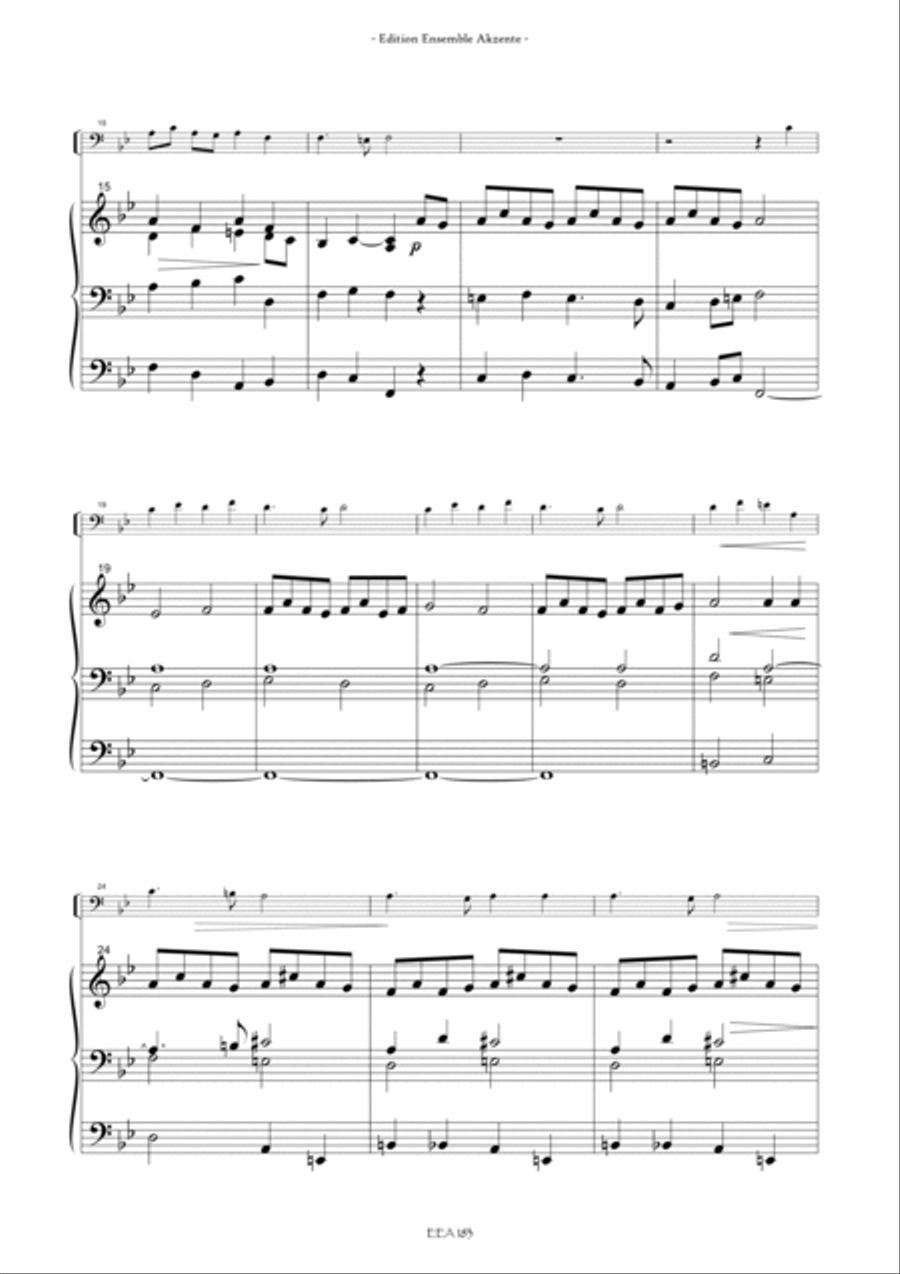 Pie Jesu Domine from "Requiem" op.48 arrangement for trombone and