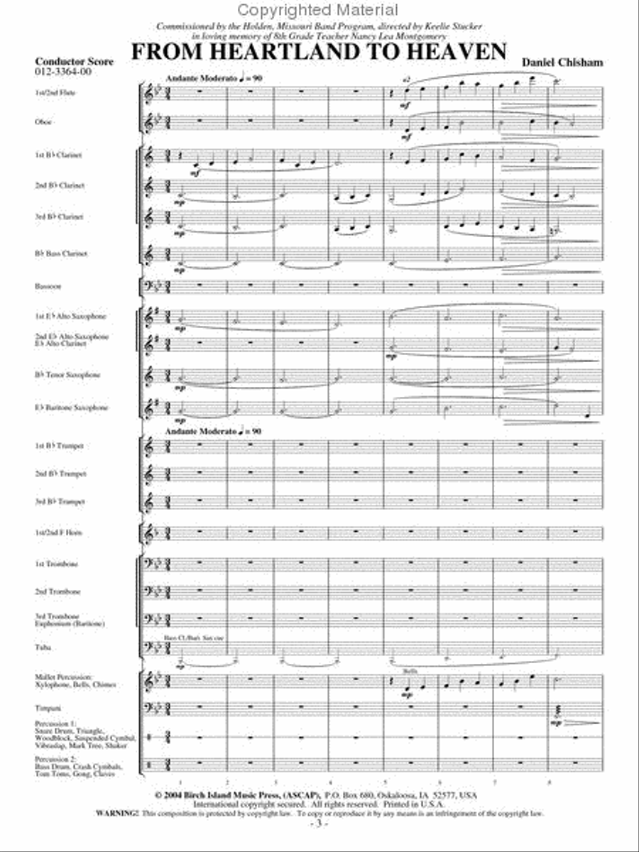From Heartland to Heaven Concert Band scores gallery preview page 2