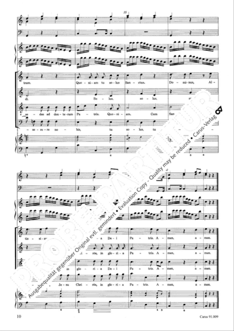 Missa Sancti Gabrielis 4-Part scores gallery preview page 13