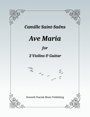 Book cover for Ave Maria (for Two Violins & Guitar)