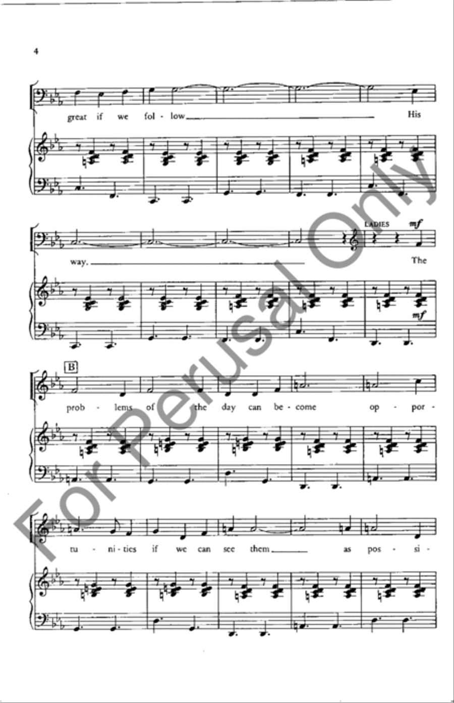 Move Forward And Onward With Jesus 4-Part scores gallery preview page 3