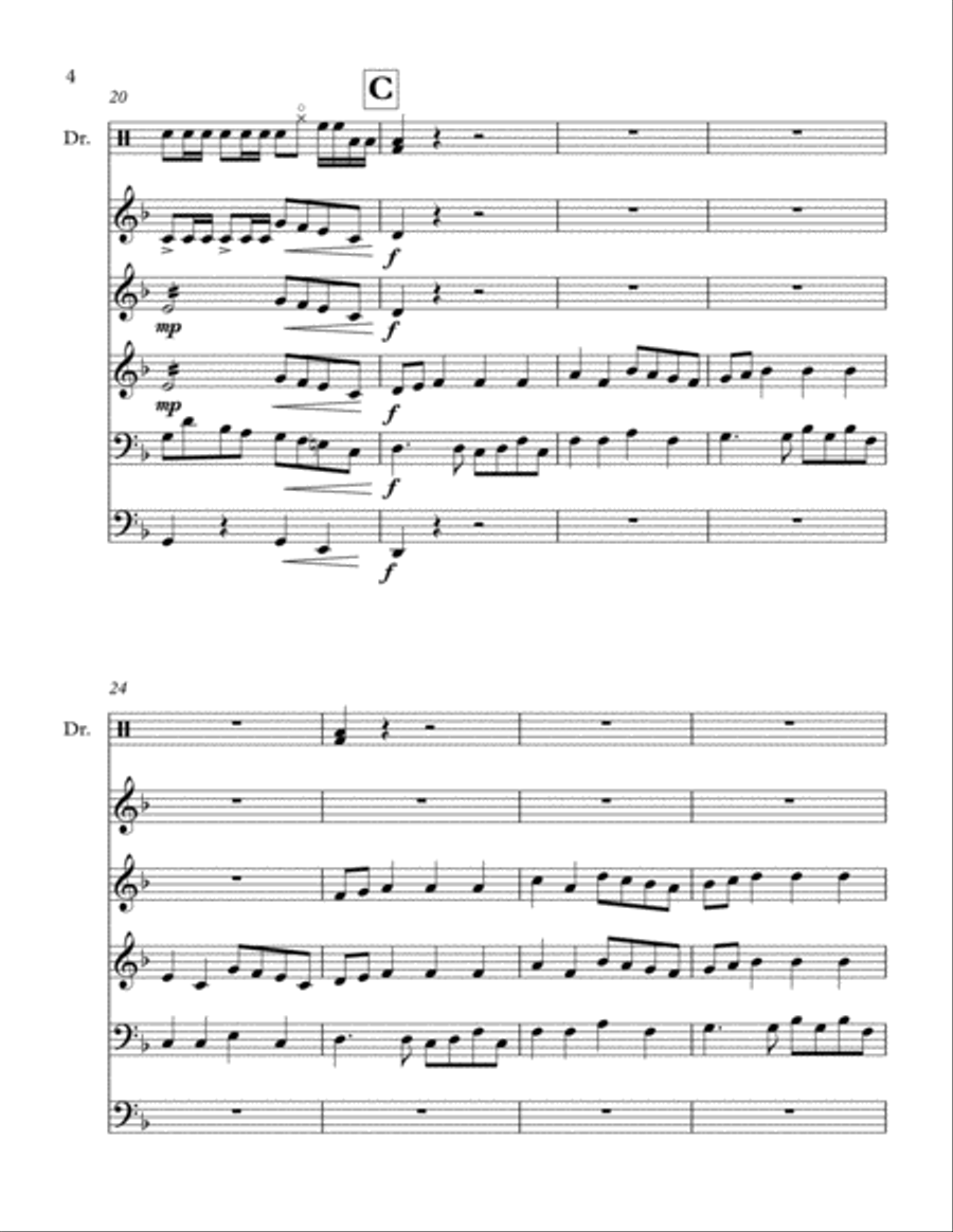 Transient Percussion Ensemble scores gallery preview page 4