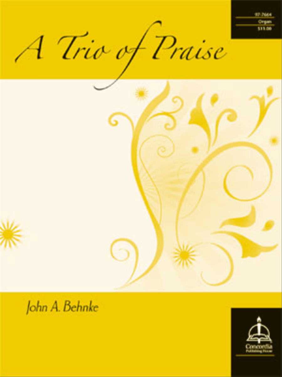 A Trio of Praise Organ scores gallery preview page 1
