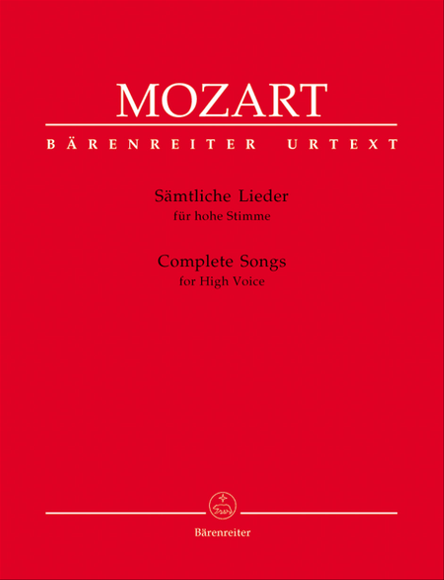 Samtliche Lieder for High Voice High Voice scores gallery preview page 1
