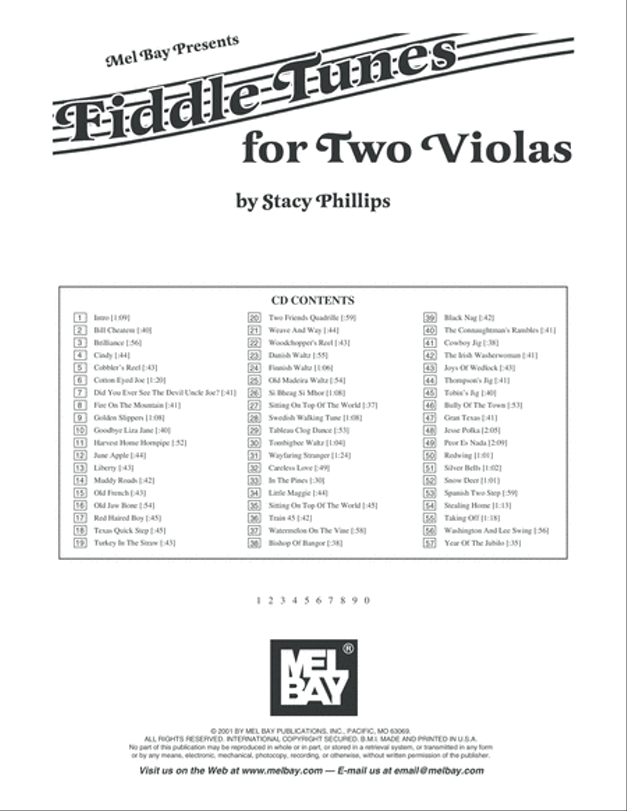 Fiddle Tunes for Two Violas Viola Solo scores gallery preview page 3