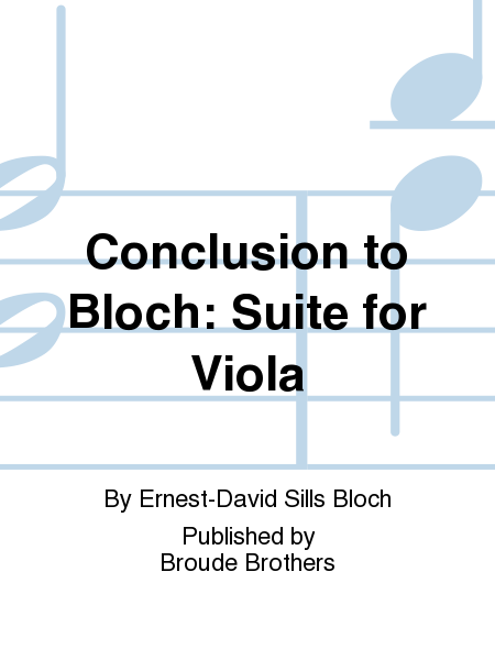Suite for Viola Solo, Conclusion by David L.