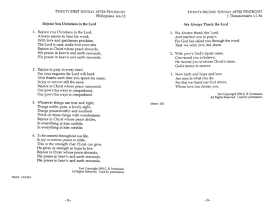 The Epistles in Song for the Pentecost Season Series A Collection / Songbook scores gallery preview page 7