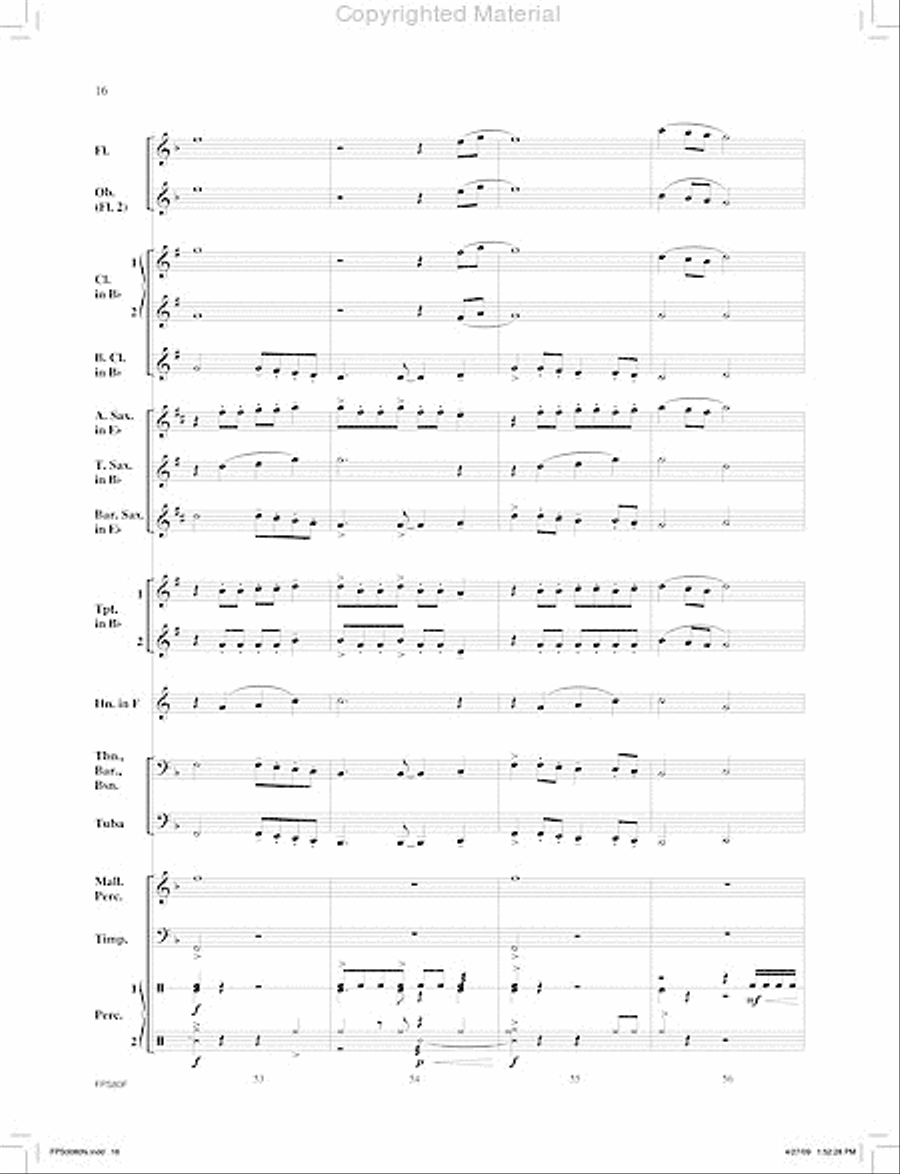 The Cliffs of Mendocino The Cliffs of Mendocino Concert Band scores gallery preview page 17