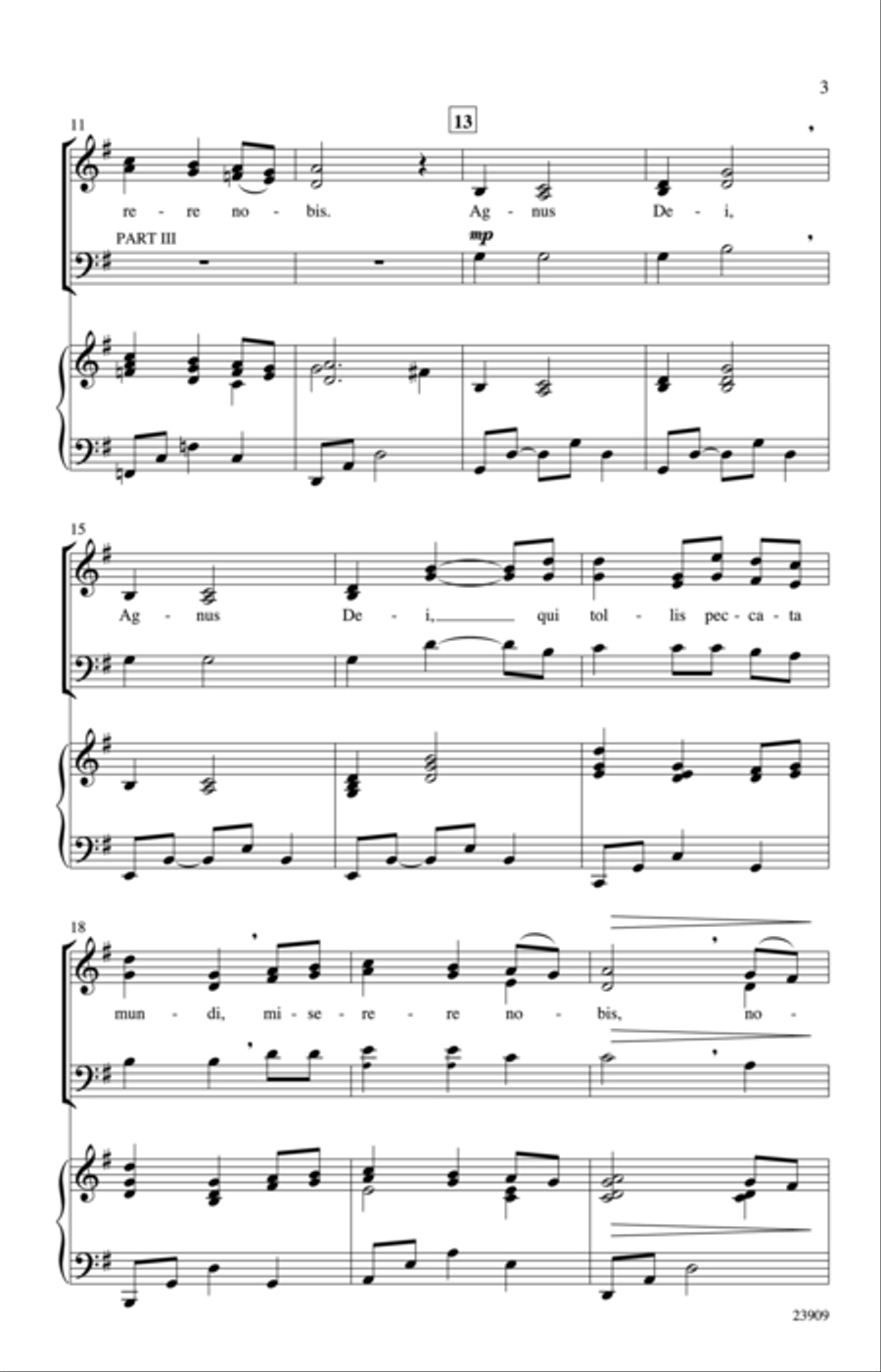 Agnus Dei 3-Part scores gallery preview page 3