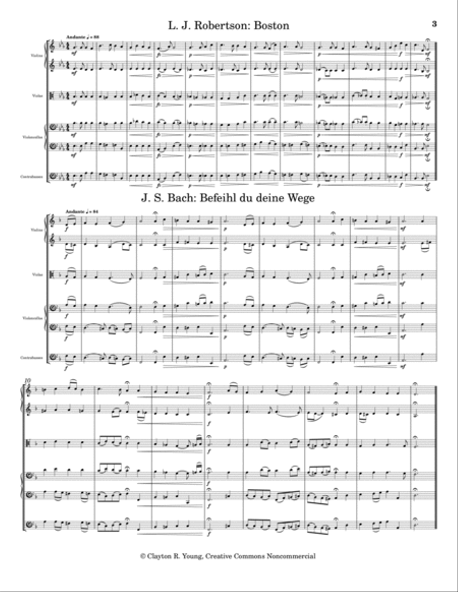 Selected Chorales arranged for strings String Orchestra scores gallery preview page 3