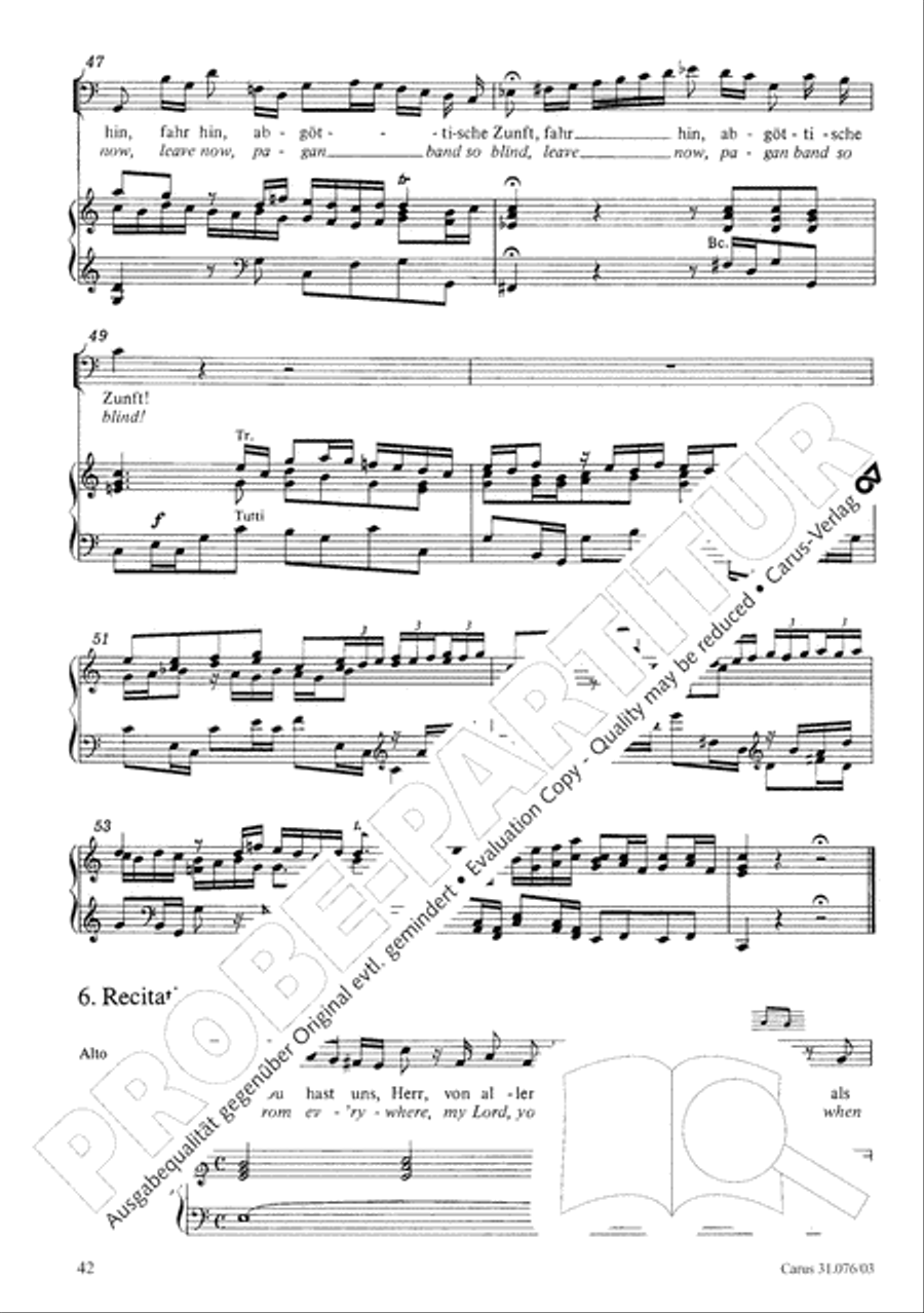 The heavens are telling the Father's glory (Die Himmel erzahlen die Ehre Gottes) 4-Part scores gallery preview page 43