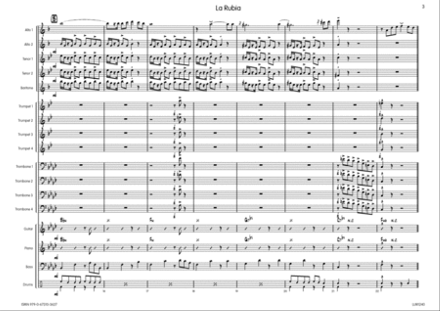 La Rubia Big Band scores gallery preview page 4