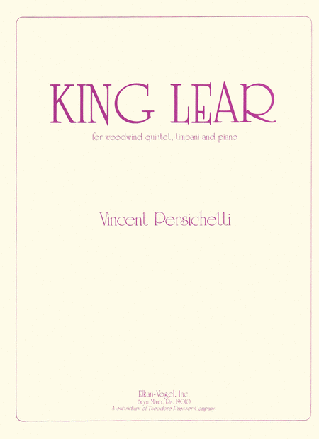 Vincent Persichetti: King Lear