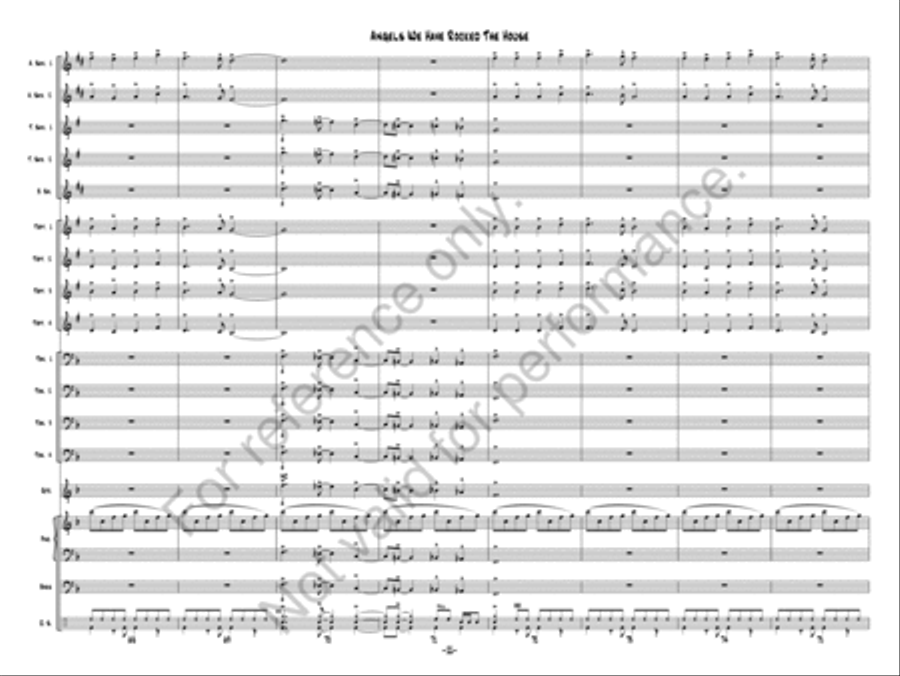 Angels We Have Rocked The House Jazz Ensemble scores gallery preview page 11