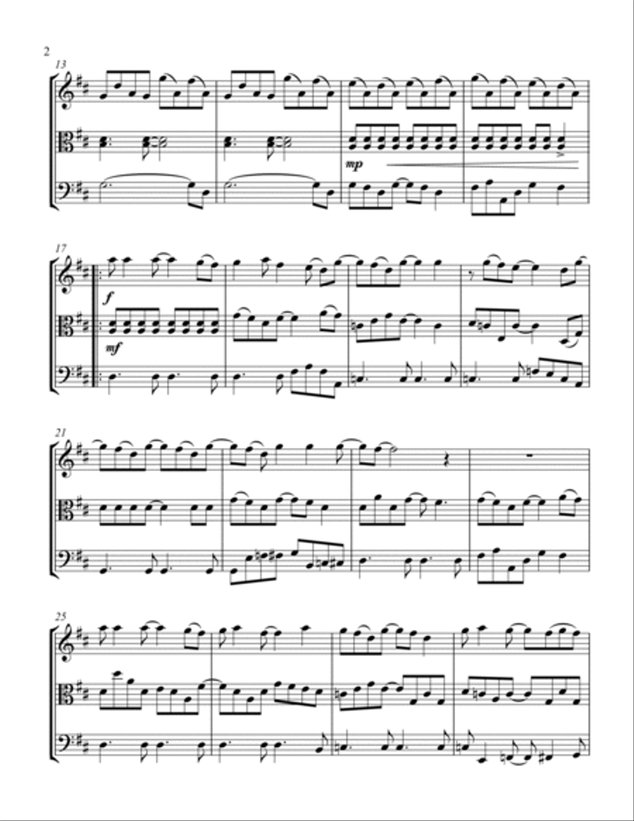 Sweet Child O' Mine Sweet Child O' Mine String Trio scores gallery preview page 2