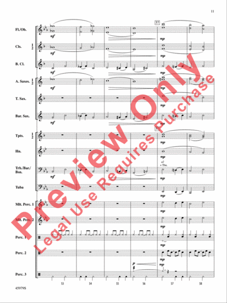Ring, Ring, Ring! Ring, Ring, Ring! Concert Band scores gallery preview page 12