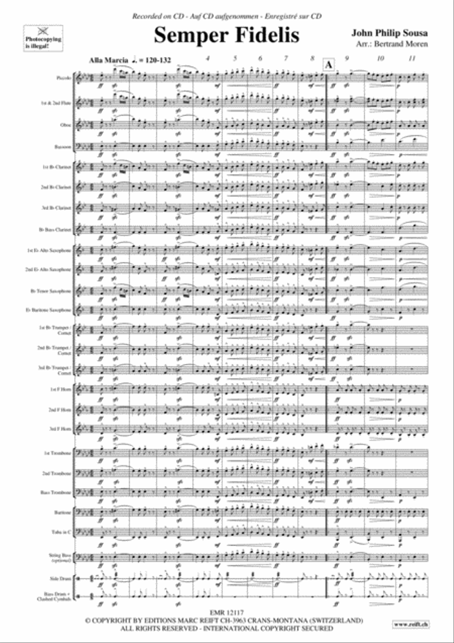 Semper Fidelis Concert Band scores gallery preview page 4