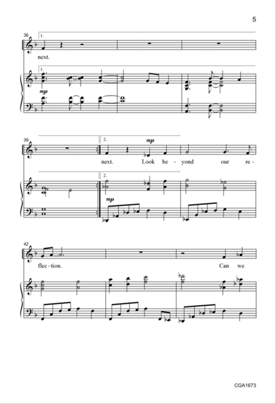 Reach Toward What's Next - Unison Unison Choir scores gallery preview page 5