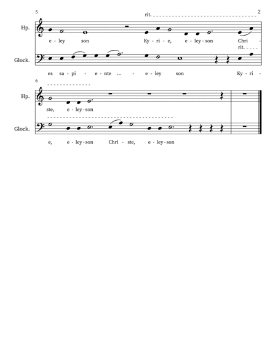 Kyrie, with Bells... Kyrie, with Bells... Small Ensemble scores gallery preview page 2