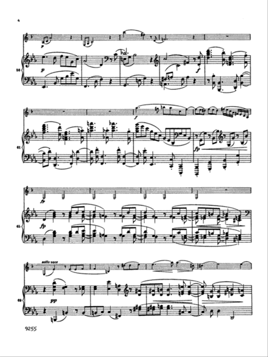 Brahms: Sonata No. 2 in E flat Major, Op. 120 Piano scores gallery preview page 6