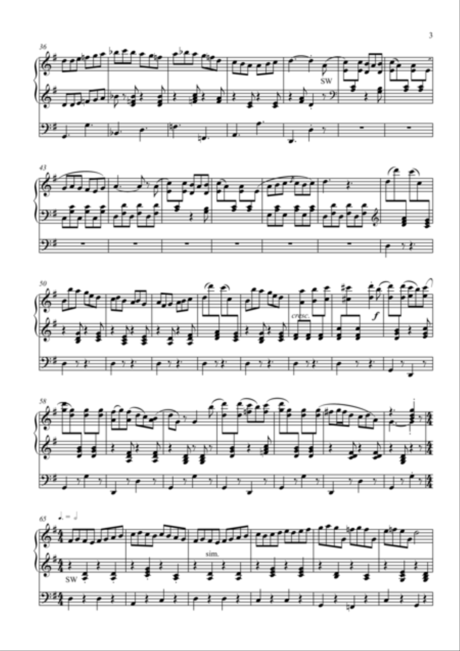 Rondeau ecossais for organ Organ Solo scores gallery preview page 3