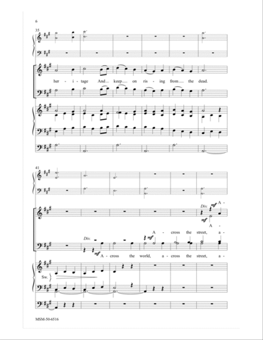 A Song of Community A Song of Community 4-Part scores gallery preview page 5