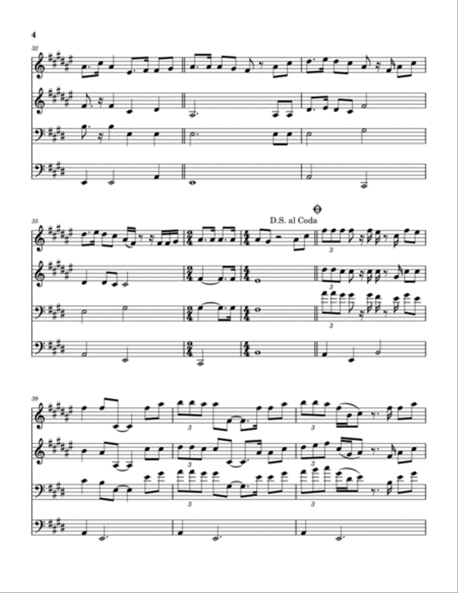 Make Room Brass Quartet scores gallery preview page 5