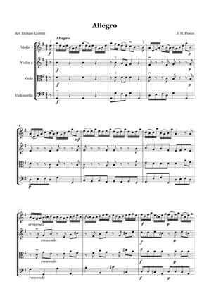 Book cover for Allegro - String quartet or String Orchestra