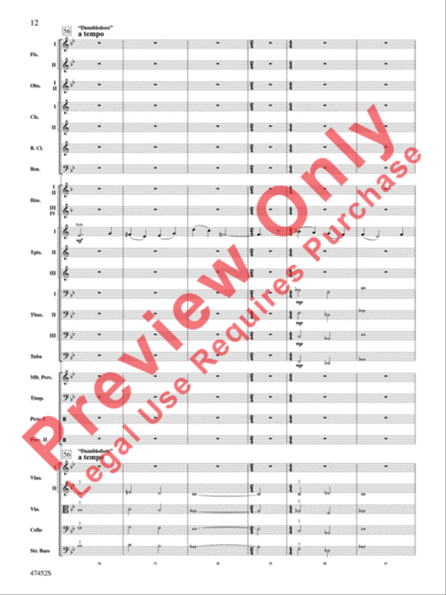 Fantastic Beasts: The Crimes of Grindelwald Full Orchestra scores gallery preview page 13
