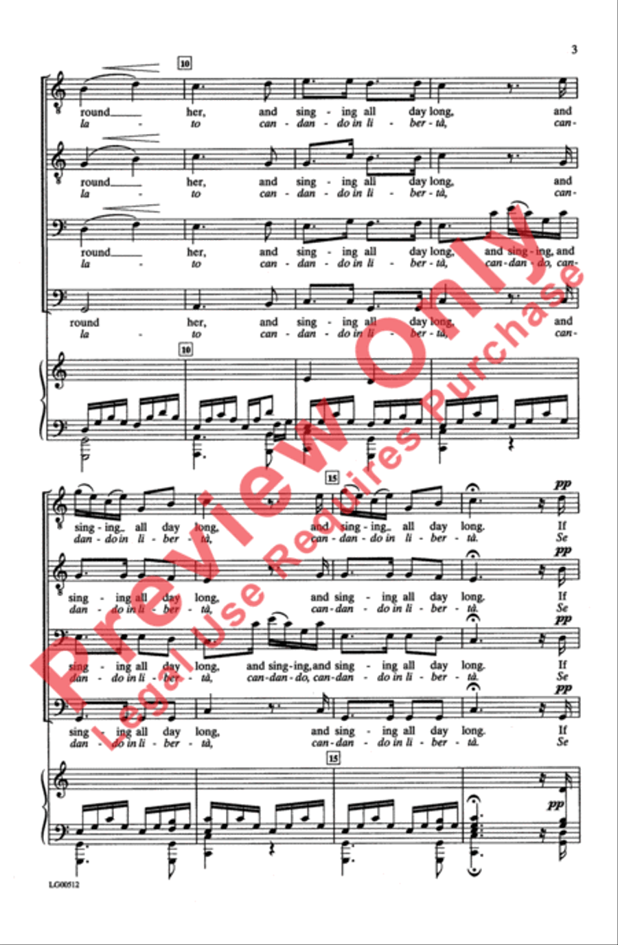 La Pastorella La Pastorella Men's Choir scores gallery preview page 3