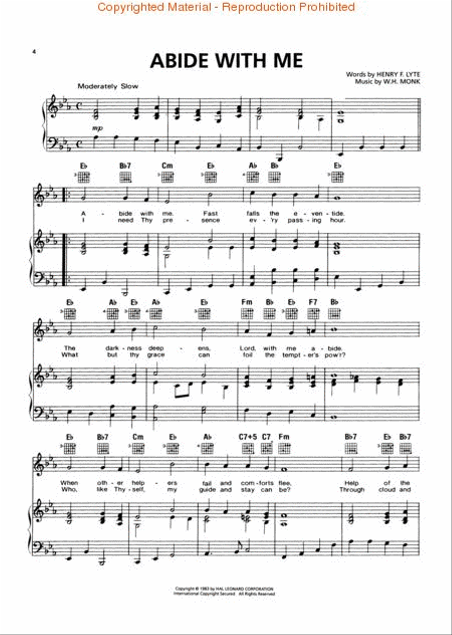 The Big Book of Hymns Piano, Vocal, Guitar scores gallery preview page 2