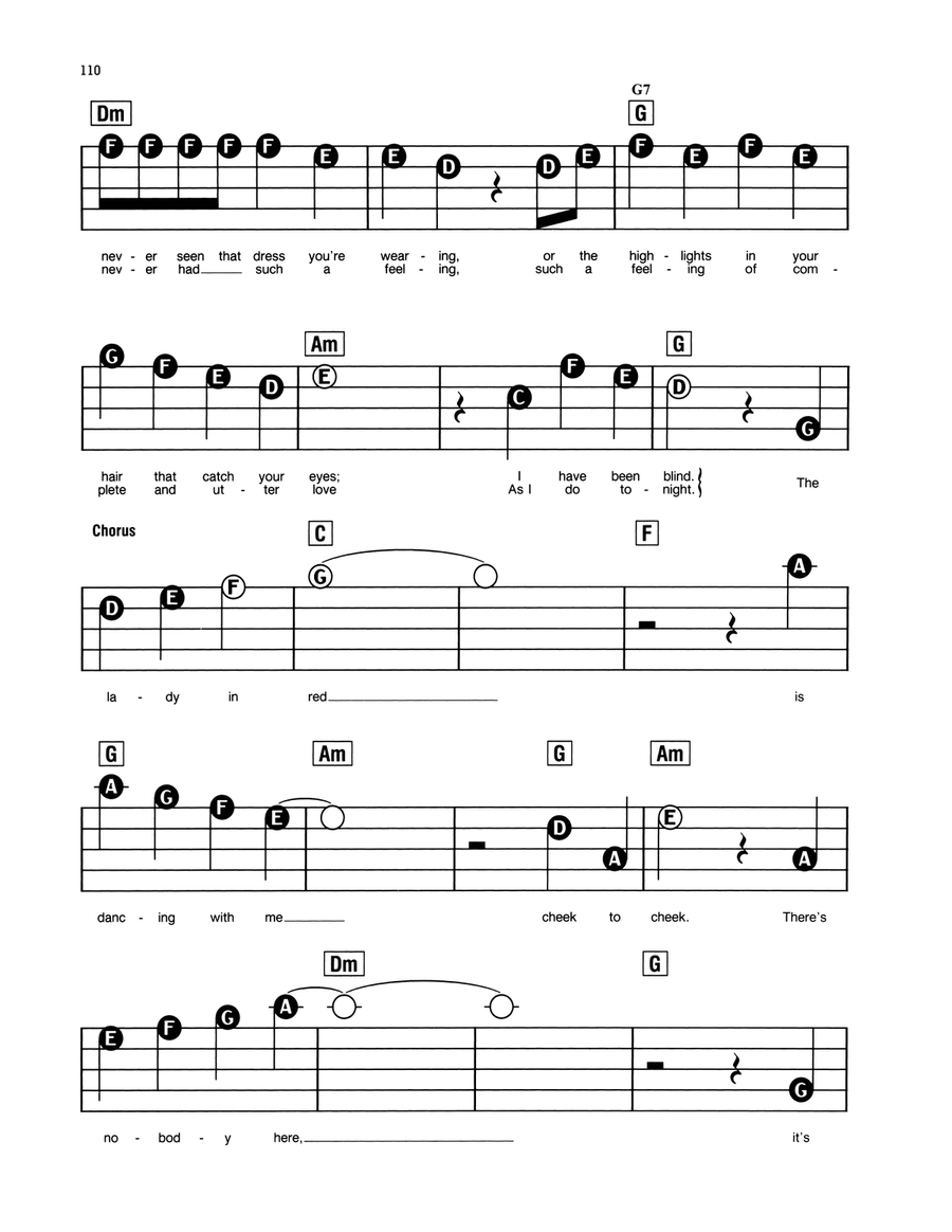 The Lady In Red Electronic Keyboard scores gallery preview page 2