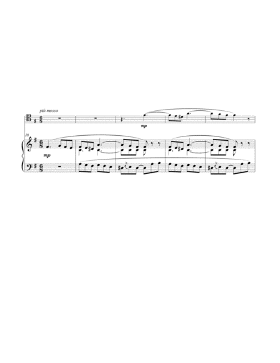 Romance oubliée (Forgotten Romance) for Trombone & Piano Piano Accompaniment scores gallery preview page 5